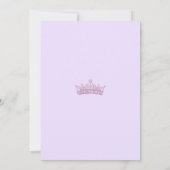 Paarse Quinceanera Kaart (Achterkant)
