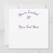 Paarse raaf, noorderlicht achtergrond kaart (Achterkant)