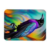 Paarse raaf, noorderlicht magneet (Horizontaal)