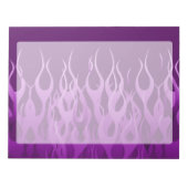 Paarse raceflames notitieblok (Voorkant)
