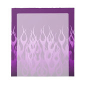 Paarse raceflames notitieblok (Voorkant)