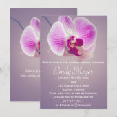 Paarse Radiant Orchid Bridal Shower Kaart (Voorkant / Achterkant)