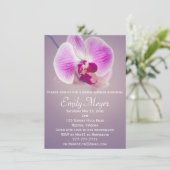 Paarse Radiant Orchid Bridal Shower Kaart (Staand voorkant)