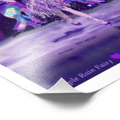 Paarse Rain Fairy Foto afdrukken (Hoek)