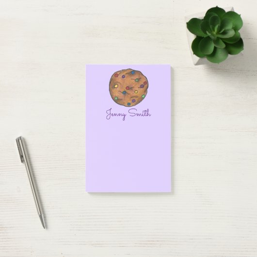 Paarse Rainbow Chip Cookie persoonlijke post Post-it® Notes (Kantoor)