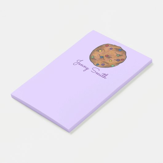Paarse Rainbow Chip Cookie persoonlijke post Post-it® Notes (Schuin)