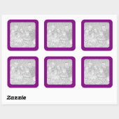 Paarse Rand Foto Sticker (Vel)