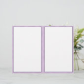 Paarse rand Papier 8.5 x 11 (Staand voorkant)