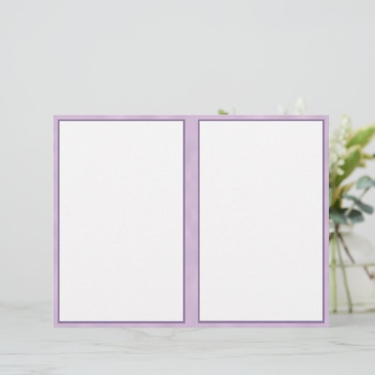 Paarse rand Papier 8.5 x 11 (Staand voorkant)