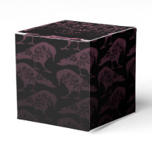 Paarse Raven Gotische Bruiloft Favor Box