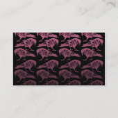 Paarse Raven Gotische Bruiloft Plaats Kaart Plaatskaartje (Achterkant)