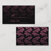 Paarse Raven Gotische Bruiloft Plaats Kaart Plaatskaartje (Voorkant / Achterkant)