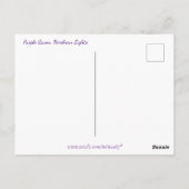 Paarse Raven, noordelijke lichtachtergrond Briefkaart (Achterkant)