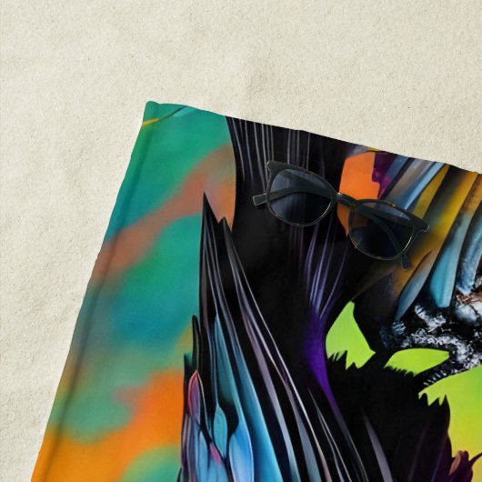 Paarse Raven, noordelijke lichtachtergrond Strandlaken (In situ)