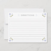 Paarse  Recept Kaart Notitiekaartje (Achterkant)