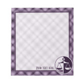 Paarse rechter notitieblok (Voorkant)