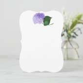 Paarse Redoute Hortensia Uitnodigingen (Staand voorkant)