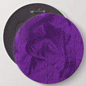 Paarse reflecties ronde button 6,0 cm (Voorkant /achterkant)