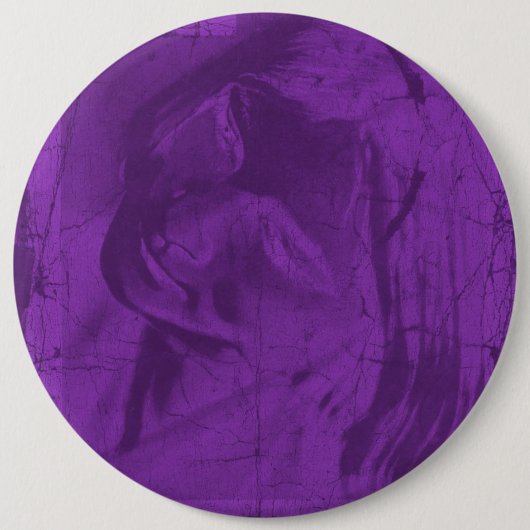 Paarse reflecties ronde button 6,0 cm (Voorkant)