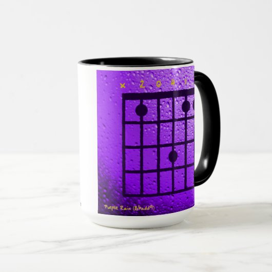 Paarse regen (Bb add9) Mok (Voorkant rechts)