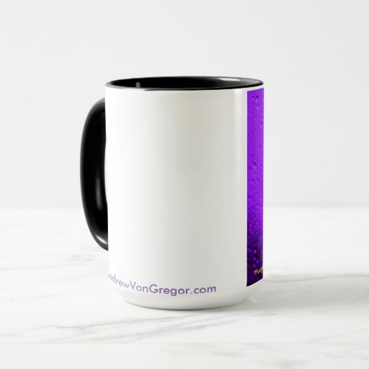 Paarse regen (Bb add9) Mok (Voorkant links)