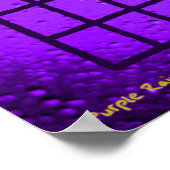 Paarse regen (Bb add9) Poster (Hoek)