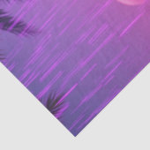 Paarse regen betoverde Flamingo's Rockstar Tissuepapier (Detail)