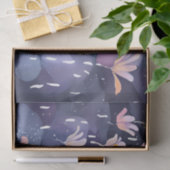 Paarse Regen Bloementuin Decoupage Tissuepapier (Geschenk)
