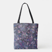 Paarse Regen Boodschappentas Tote Bag (Achterkant)