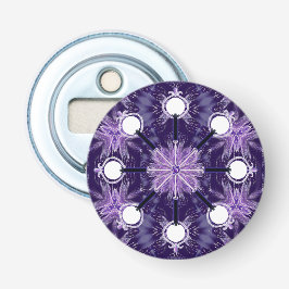 Paarse regen button flesopener