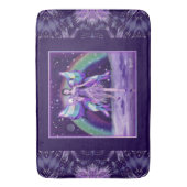 Paarse regen Fairy Bath Mat (Voorkant Verticaal)