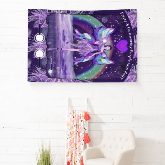 Paarse regen fee banner (Insitu)