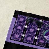 Paarse Regen fee Strandhanddoek Strandlaken (In situ)