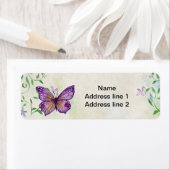 Paarse regen. . .Ik bedoel Butterfly, Paarse Butte Etiket (Insitu)