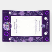 Paarse regen spandoek (Horizontaal)