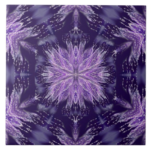 Paarse regen tegeltje (Voorkant)