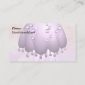 Paarse regen visitekaartje (Achterkant)