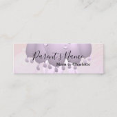 Paarse regen Visitekaartje (Voorkant)