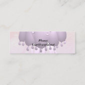 Paarse regen Visitekaartje (Achterkant)