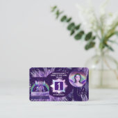 Paarse regen visitekaartje (Staand voorkant)