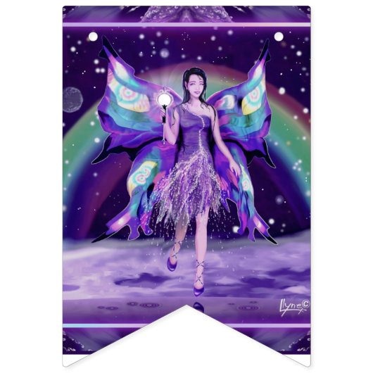 Paarse regen vlaggetjes (Derde vlag)