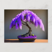 Paarse Regen Wisteria Bonsai, Postcrossing Briefkaart (Voorkant)