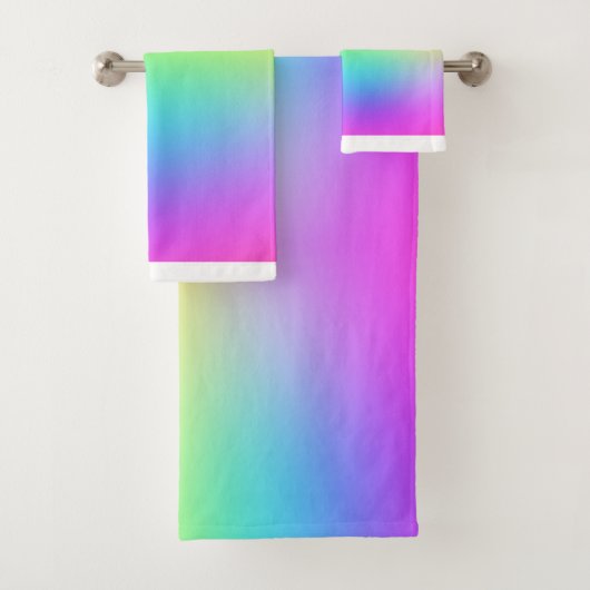 Paarse regenboog 3 stuks bad handdoek (Insitu)