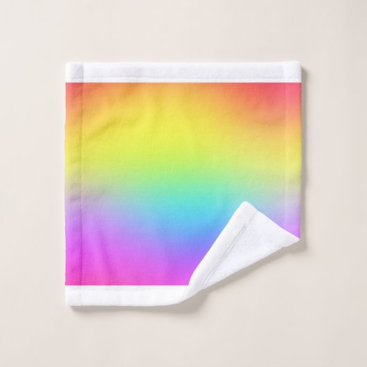 Paarse regenboog 3 stuks bad handdoek (Wasdoekje)