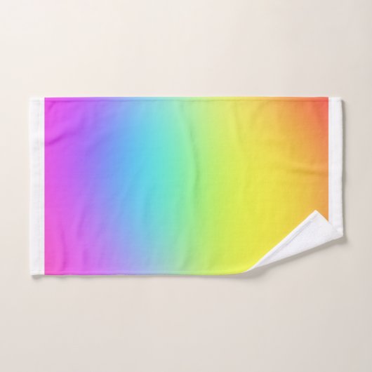 Paarse regenboog 3 stuks bad handdoek (Handdoek)