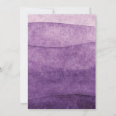 Paarse Regenboog Baby shower Pastel Kaart (Achterkant)