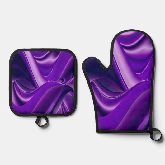 Paarse Regenboog Dromen Ovenwant & Pannenlap Set (Voorkant)
