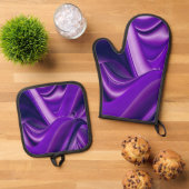 Paarse Regenboog Dromen Ovenwant & Pannenlap Set (Top down)