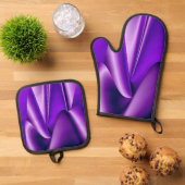 Paarse Regenboog Dromen Ovenwant & Pannenlap Set (Top down)