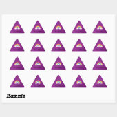 Paarse regenboog eenhoorn geschenken sticker (Vel)